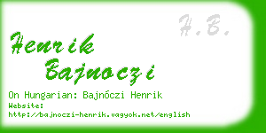 henrik bajnoczi business card