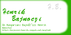 henrik bajnoczi business card